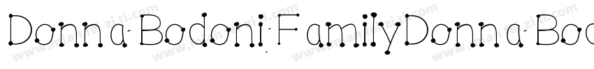 Donna Bodoni FamilyDonna Bodoni Fam字体转换